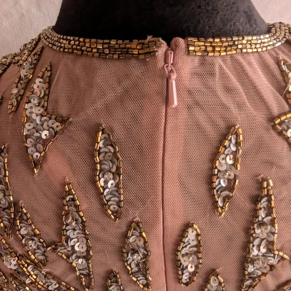 NWT Mac Duggal EMBELLISHED ILLUSION SHEATH DRESS #5521